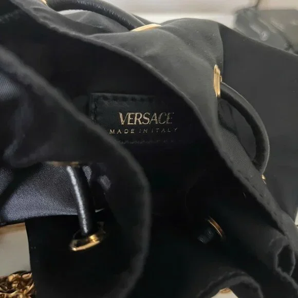 VERSACE Small Medusa Nylon Bucket Bag - Picture 12 of 13